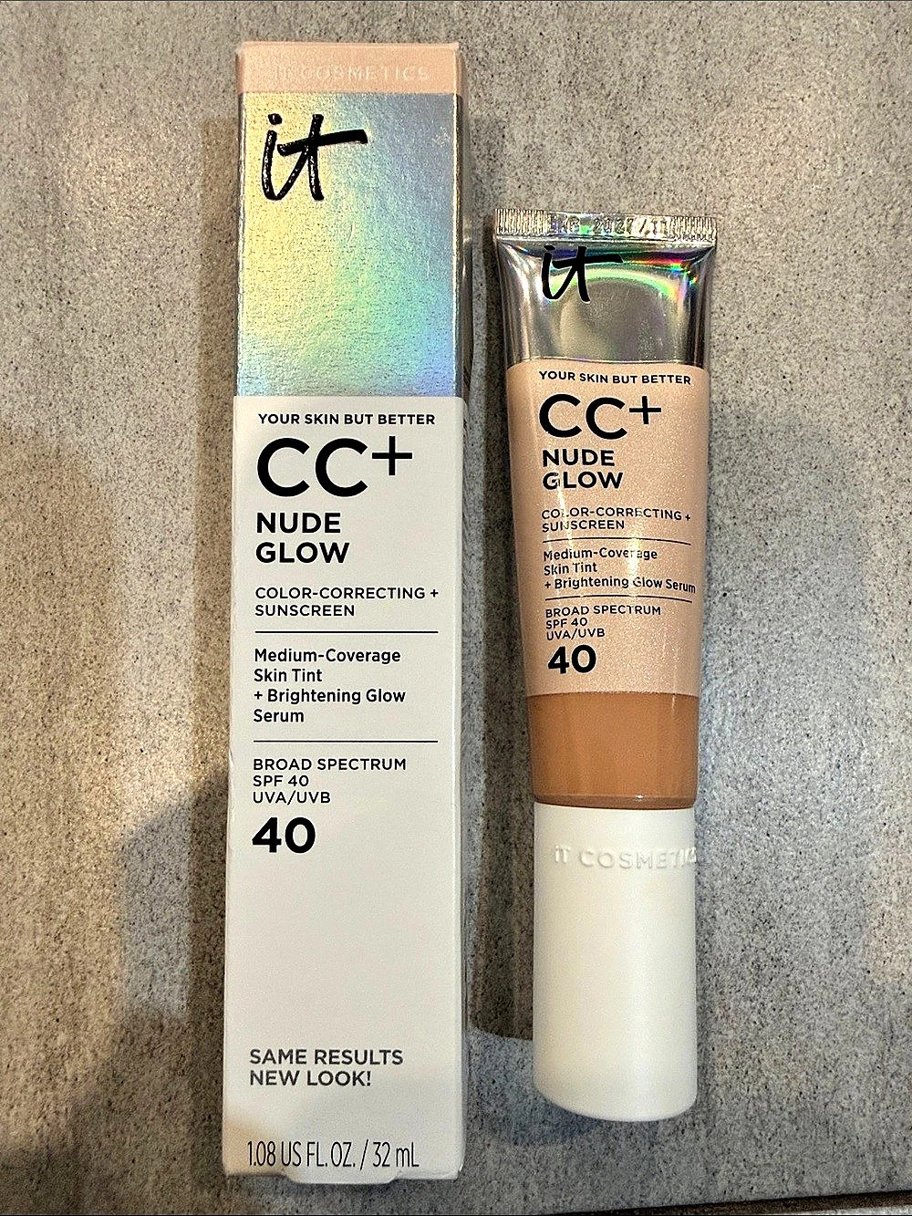 it Cosmetics CC+ Nude Glow SPF 40 Light Medium (N) BNIB